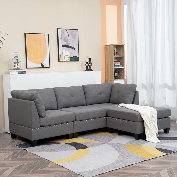 Corner sectional deals with ottoman